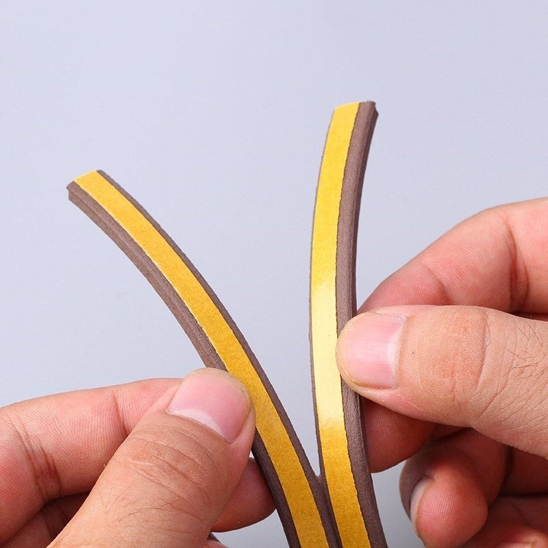 DIPE Self-Adhesive Door & Window Sealing Strip, Anti-Collision Rubber Foam Sound Insulation for Glass Windows