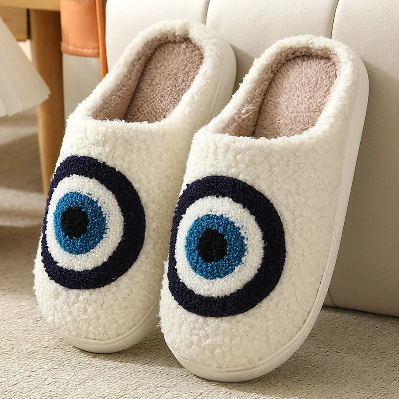 Christmas Deer Slippers Cozy Plush Home NonSlip Slippers For Men  Women Fuzzy Winter Indoor Slides 6