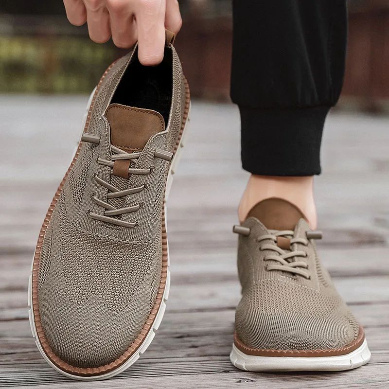 Men Casual Sports Shoes AntiSlip WearResistant Breathable Cushioned Color Block Design For Versatil 2