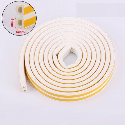 Title DIPE SelfAdhesive Door  Window Sealing Strip AntiCollision Rubber Foam Sound Insulation fo