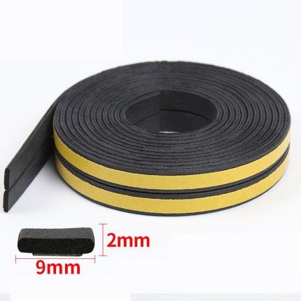 Title DIPE SelfAdhesive Door  Window Sealing Strip AntiCollision Rubber Foam Sound Insulation fo