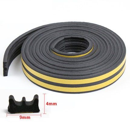 Title DIPE SelfAdhesive Door  Window Sealing Strip AntiCollision Rubber Foam Sound Insulation fo