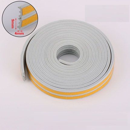Title DIPE SelfAdhesive Door  Window Sealing Strip AntiCollision Rubber Foam Sound Insulation fo