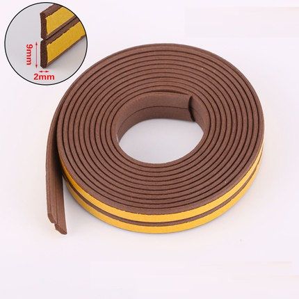 Title DIPE SelfAdhesive Door  Window Sealing Strip AntiCollision Rubber Foam Sound Insulation fo