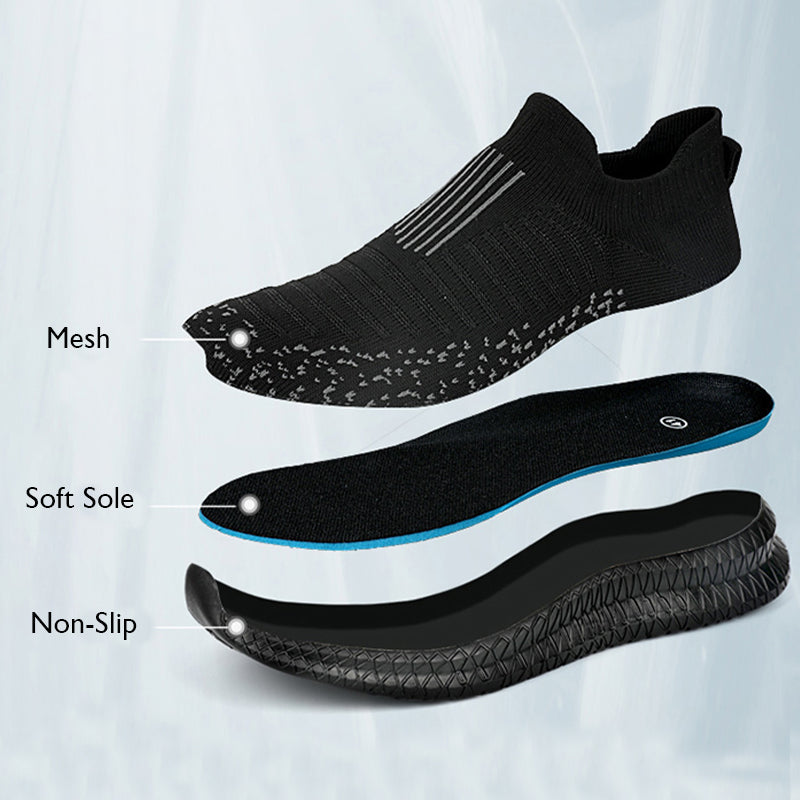 Breathable Men Casual Shoes Lightweight Anti Slip Walking Shoes For Outdoor Comfort 2