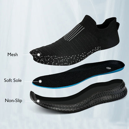 Breathable Men Casual Shoes Lightweight Anti Slip Walking Shoes For Outdoor Comfort 2