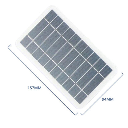 Compact 2W 5V Solar Charger Portable Mini Solar Panel for Outdoor Phone Charging