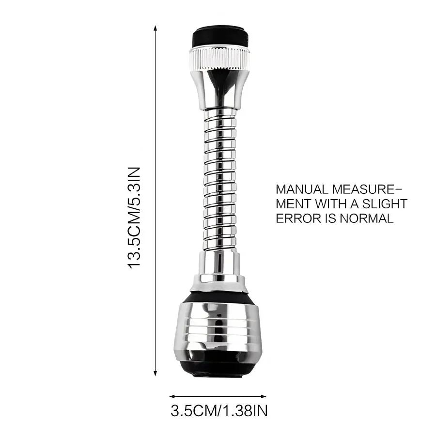 Kitchen Stainless Steel Faucet Sprinkler WaterSaving Rotating Extender Bubbler Tap Spray Head Nozzl 1