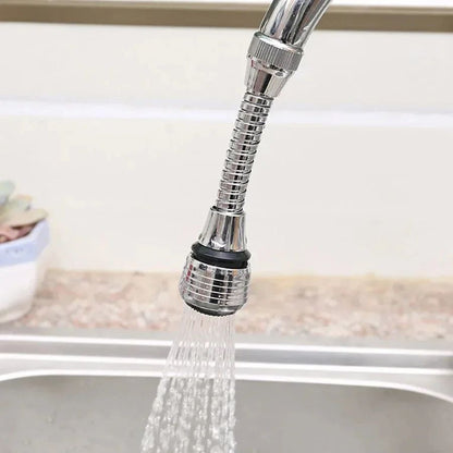 Kitchen Stainless Steel Faucet Sprinkler WaterSaving Rotating Extender Bubbler Tap Spray Head Nozzl 2
