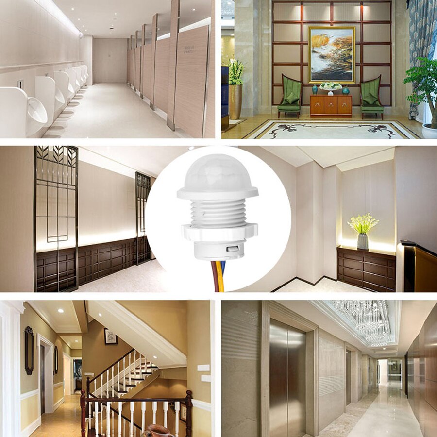 Infrared PIR Sensor Light Switch 110V220V Auto OnOff Detector for LED Ceiling  Panel Lamps