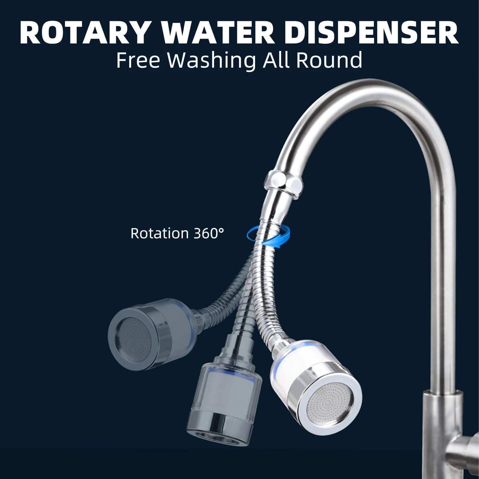 Swivel Faucet Water Filter Removes Chlorine  Heavy Metals Rotating Filtered Shower Head For Hard Wa 1