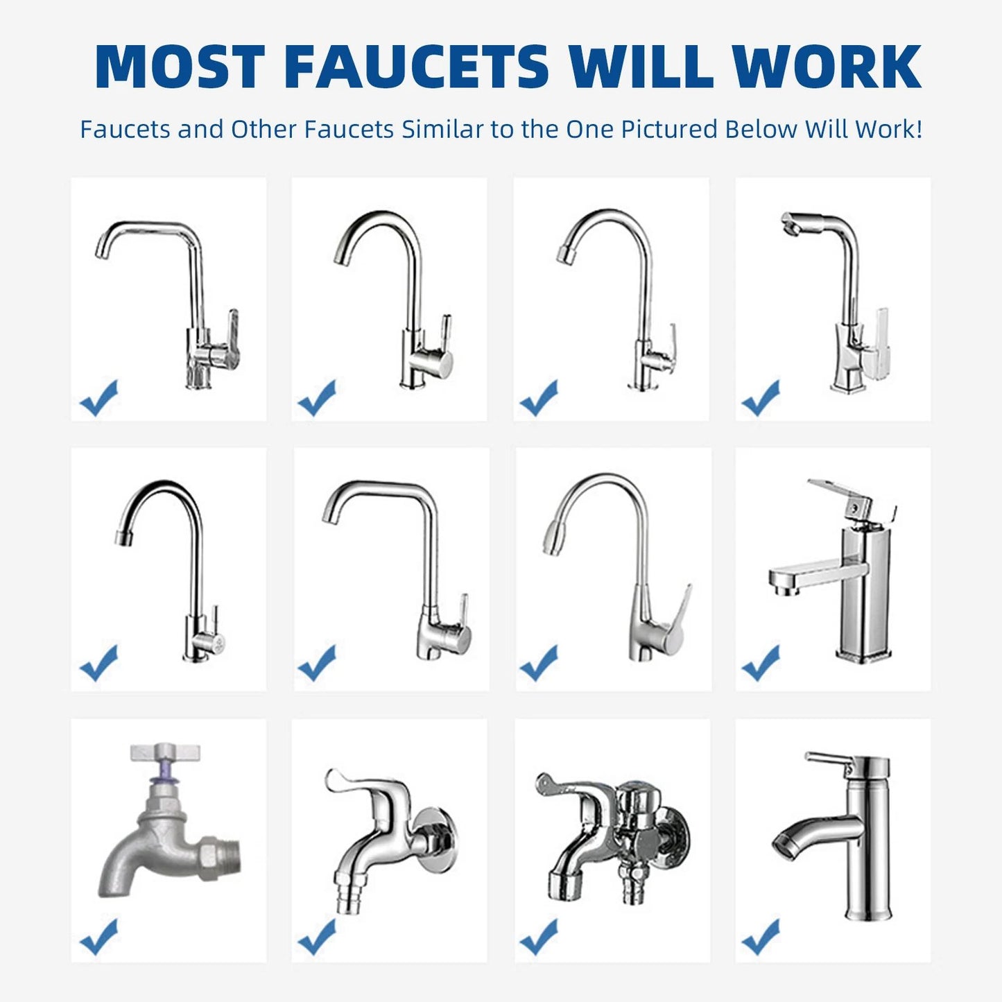Swivel Faucet Water Filter Removes Chlorine  Heavy Metals Rotating Filtered Shower Head For Hard Wa 4