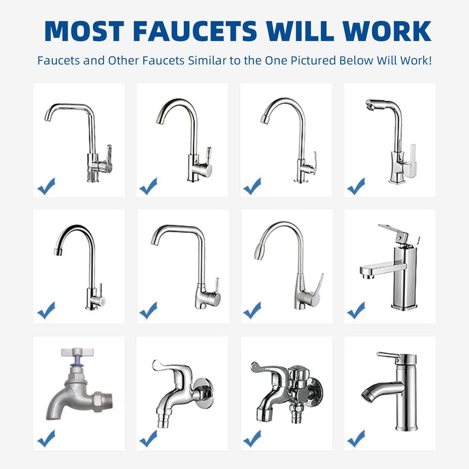 Swivel Faucet Water Filter Removes Chlorine  Heavy Metals Rotating Filtered Shower Head For Hard Wa 4