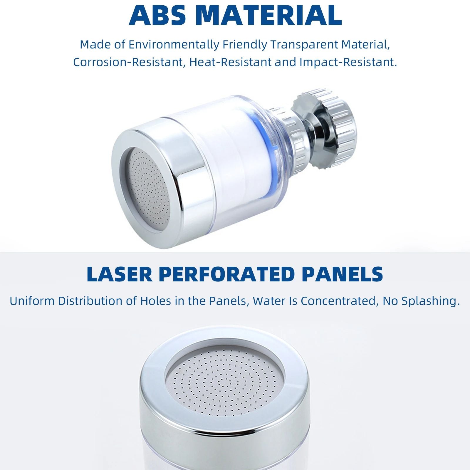 Swivel Faucet Water Filter Removes Chlorine  Heavy Metals Rotating Filtered Shower Head For Hard Wa 5