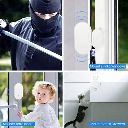 Zigbee Door Window Sensor Open Close Detector  Smart Home Security Alarm Compatible With Alexa Home 6