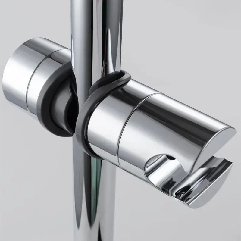 Universal Shower Head Holder Adjustable ABS Chrome Shower Rail Mount Bracket for Bathroom Accessories and Shower