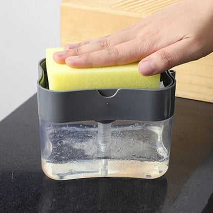 Dish Soap Dispenser For Kitchen With Sponge Holder Liquid Soap Dispenser Kitchen Caddy For Sink Man 2
