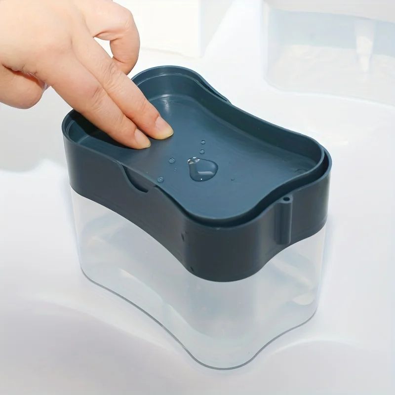 Dish Soap Dispenser For Kitchen With Sponge Holder Liquid Soap Dispenser Kitchen Caddy For Sink Man 3