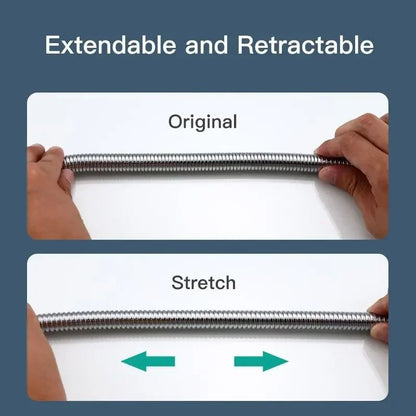 Stainless Steel Shower Hose Extension Tube Flexible Bathroom Water Pipe Draw Tube For Handheld Show 4