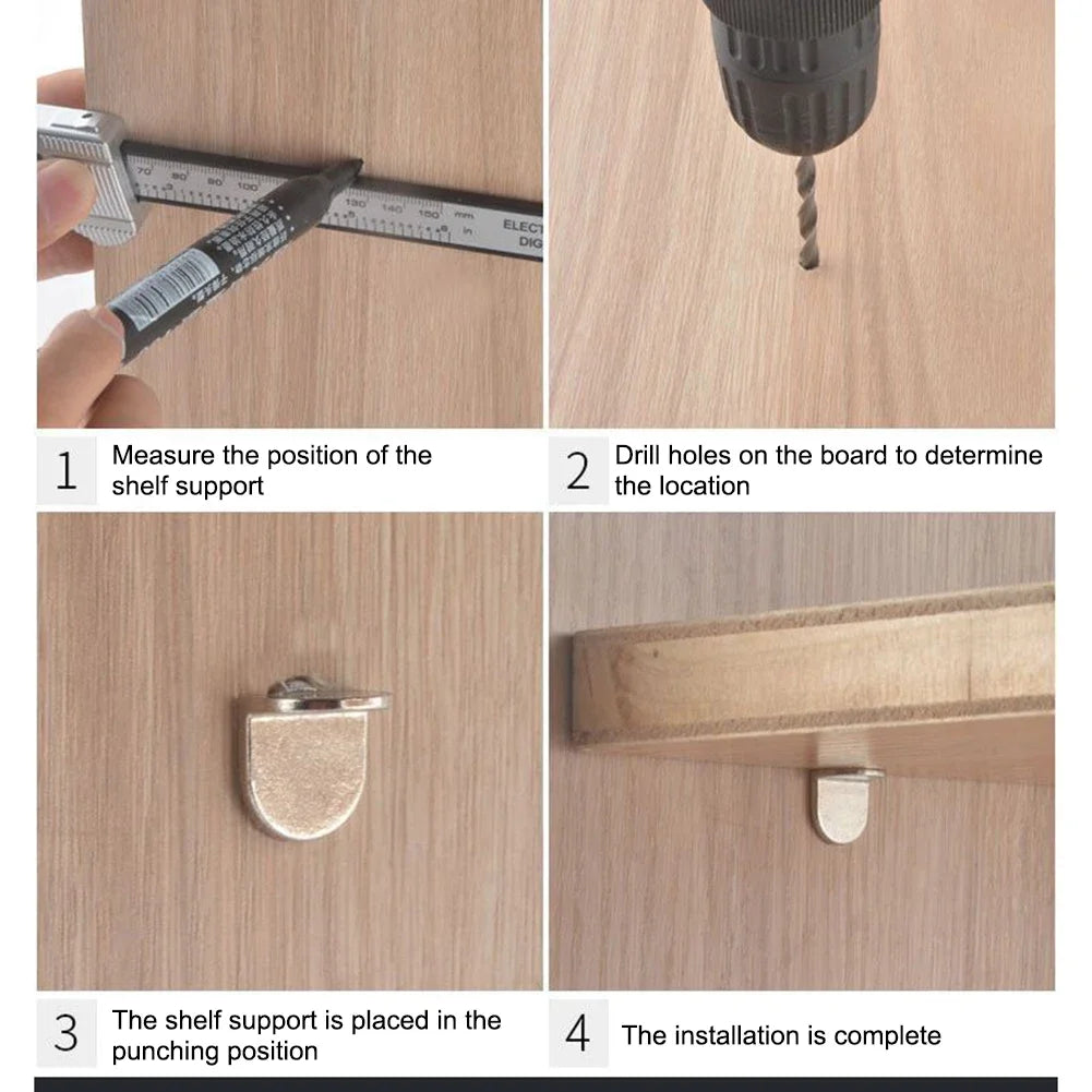 Shaped Shelf Support Studs Fix Wooden Glass Boards In Cabinets Ideal Furniture Bracket Holders 1