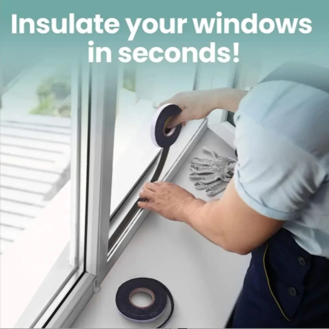 Foam Window Sealing Strips Windproof Soundproof Dustproof SelfAdhesive Tape For Door  Window Weathe 1