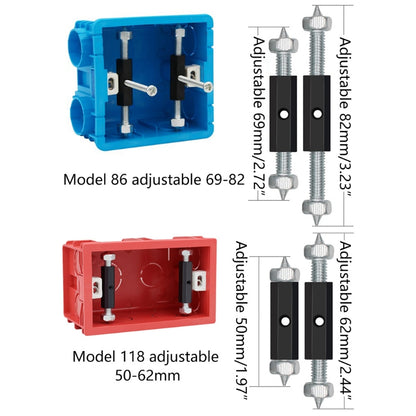 Cassette Screw Support Rod Electrical Box Repairer Wall Mount Box Repair Electrical Accessories 1