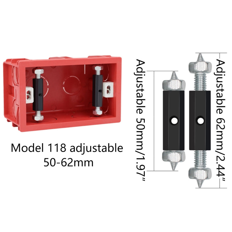 Cassette Screw Support Rod Electrical Box Repairer Wall Mount Box Repair Electrical Accessories 4
