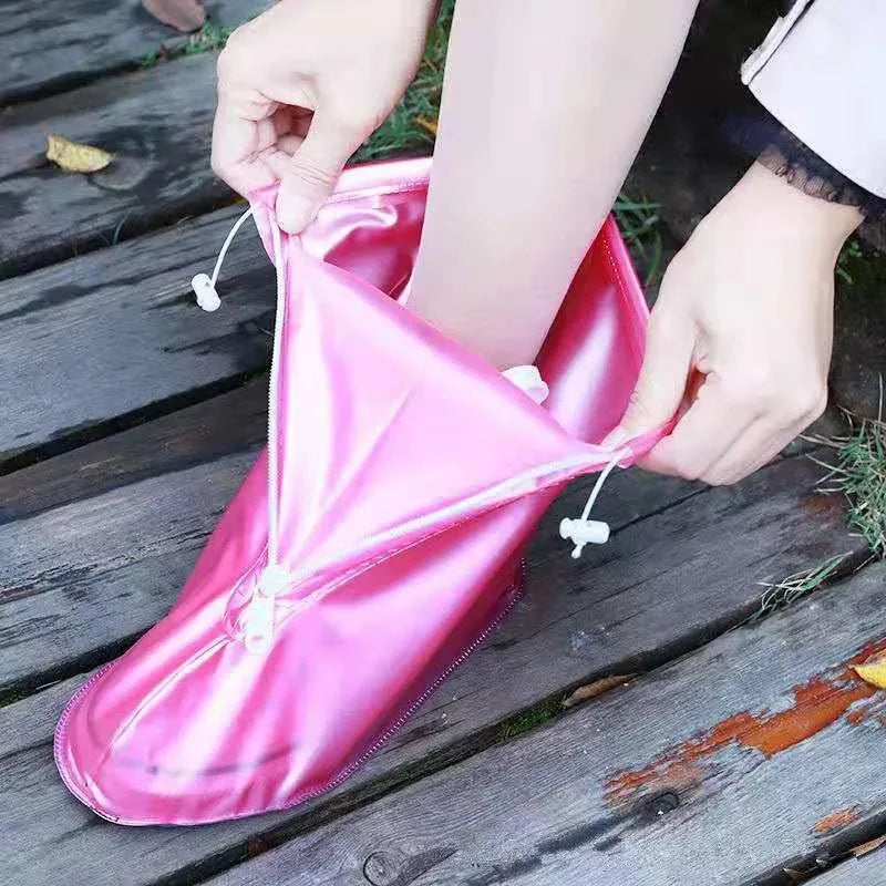 Premium Waterproof Rain Shoe Cover, Thick PVC Non-Slip Protectors for Adults & Kids