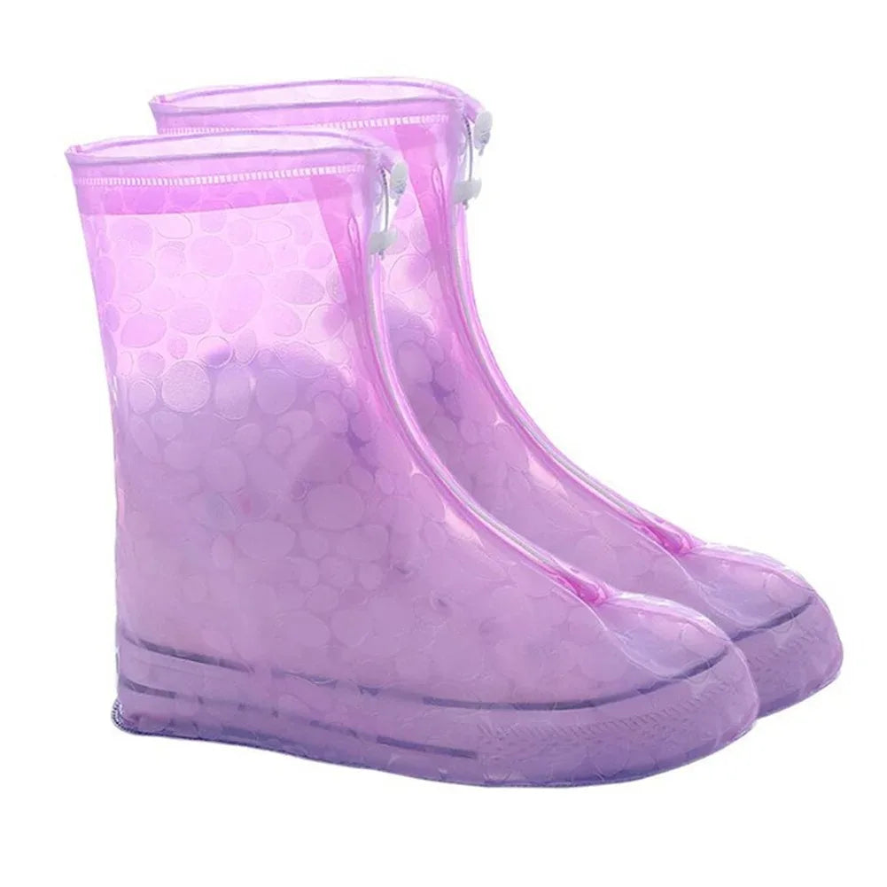 Premium Waterproof Rain Shoe Cover Thick PVC NonSlip Protectors For Adults  Kids 7