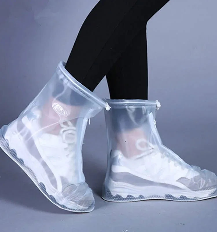 Premium Waterproof Rain Shoe Cover Thick PVC NonSlip Protectors For Adults  Kids 2