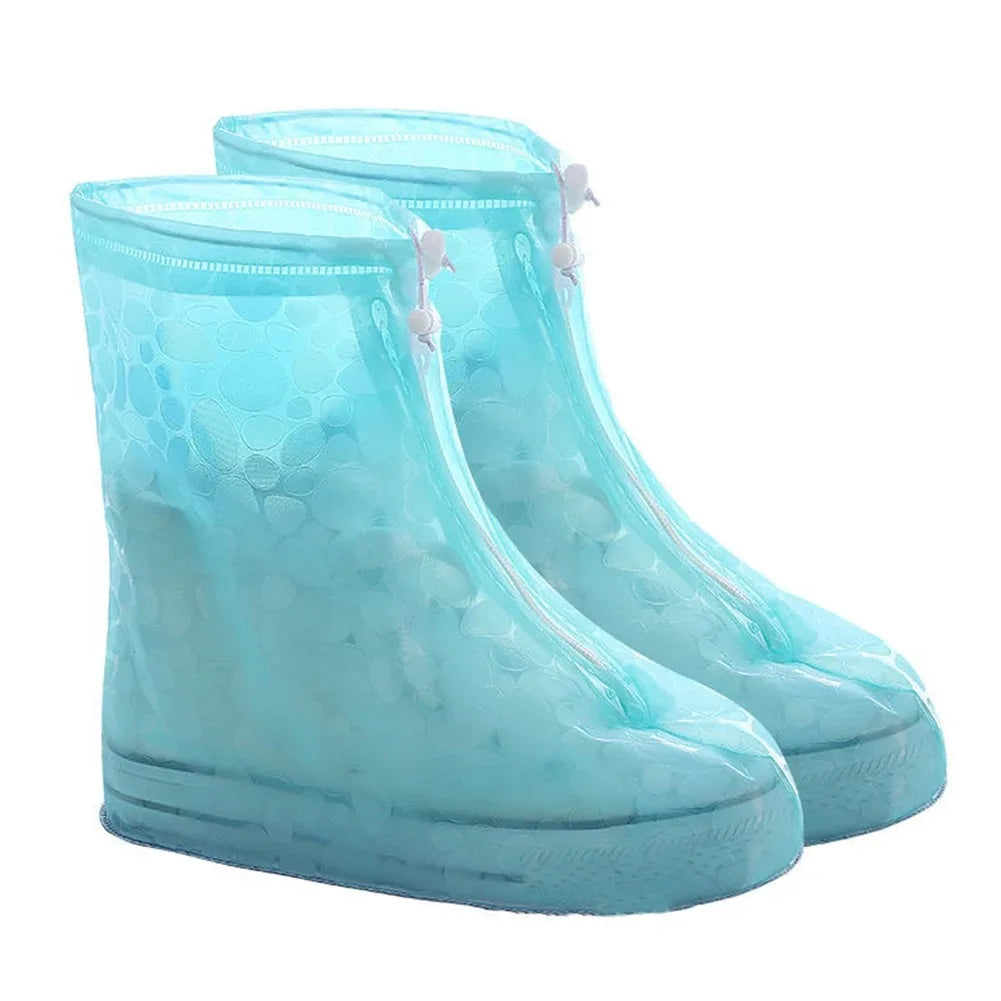 Premium Waterproof Rain Shoe Cover Thick PVC NonSlip Protectors For Adults  Kids 10