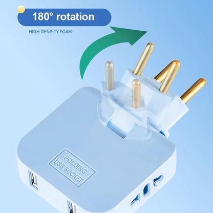Power Strip Multiprise  Extension Socket With Rotating Adapter European Electrical Outlet Splitter 1