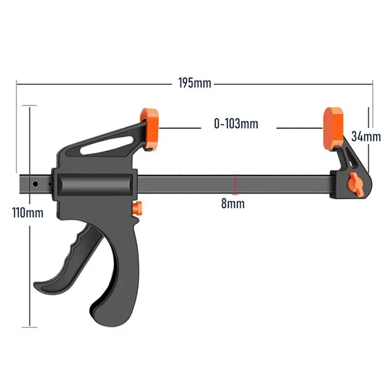 HeavyDuty Woodworking Clamp Set Quick Ratchet Release Bar Clips For DIY Carpentry  Furniture Projec 5