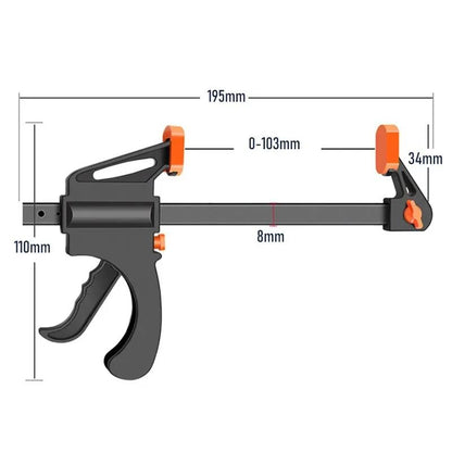 HeavyDuty Woodworking Clamp Set Quick Ratchet Release Bar Clips For DIY Carpentry  Furniture Projec 5