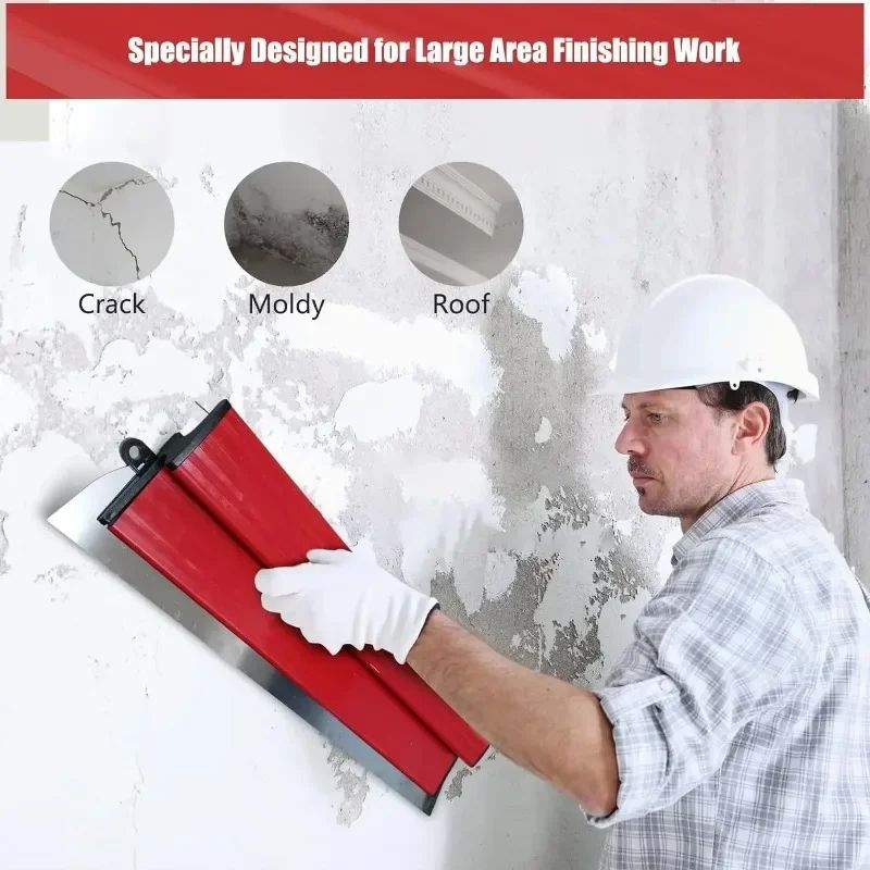 Drywall Smooth Trowel Brush Flexible Blade Wall Material Tool For Spray Paint And Putty Finishing 2