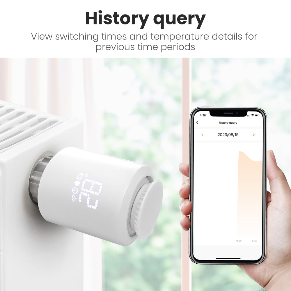 Smart Thermostatic Radiator ValveZigbee 30 TRV Controller W App  Voice Control Works With AlexaGoog 2