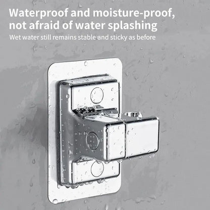 NonPunching Bathroom Handheld Shower Stand  ABS Adjustable No Drilling Wall Mount Bracket 360 Rotat 4