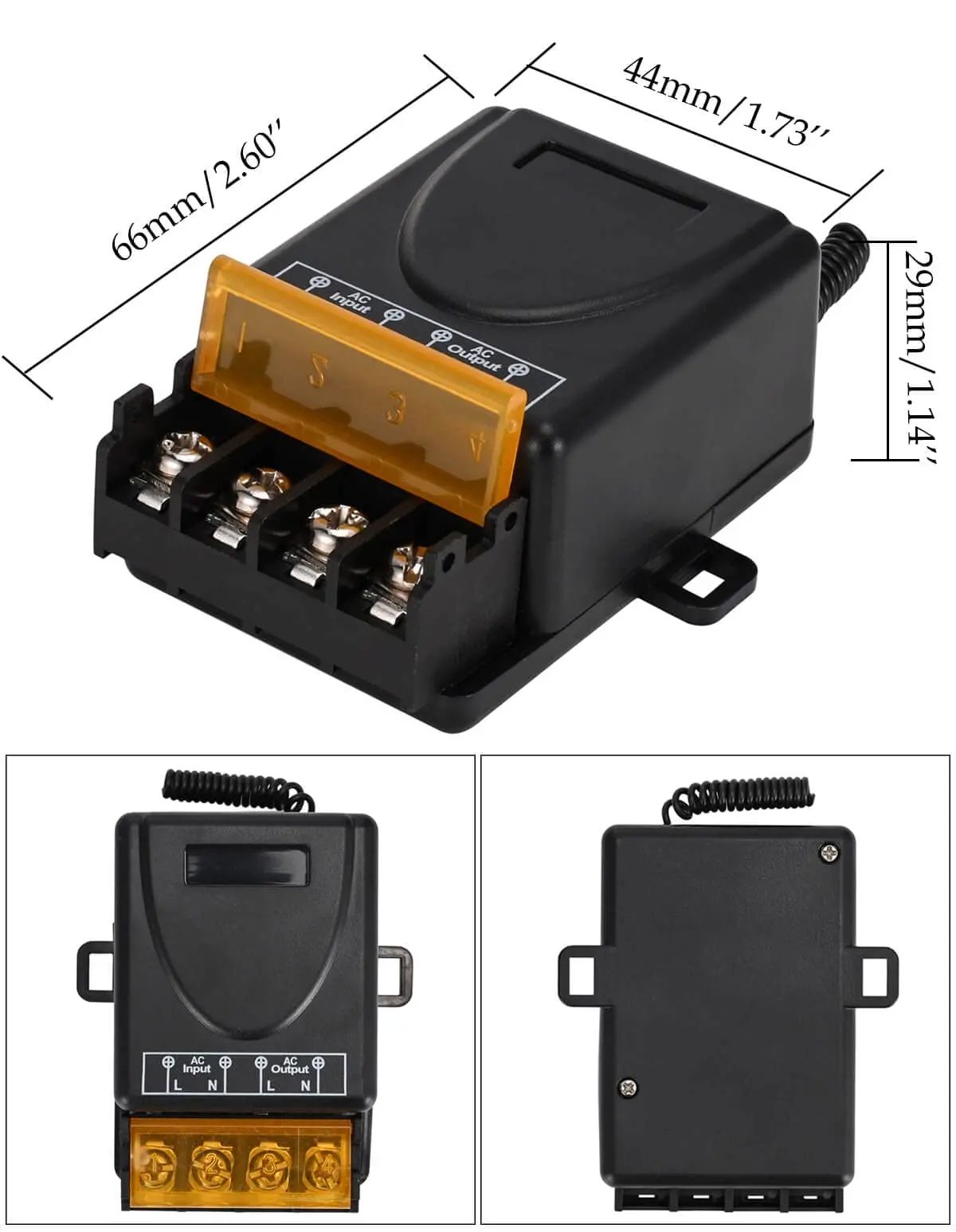 RF Wireless Remote Control Switch Relay For AC Ideal For Lights Lamps Water Pumps And Door Access S 4