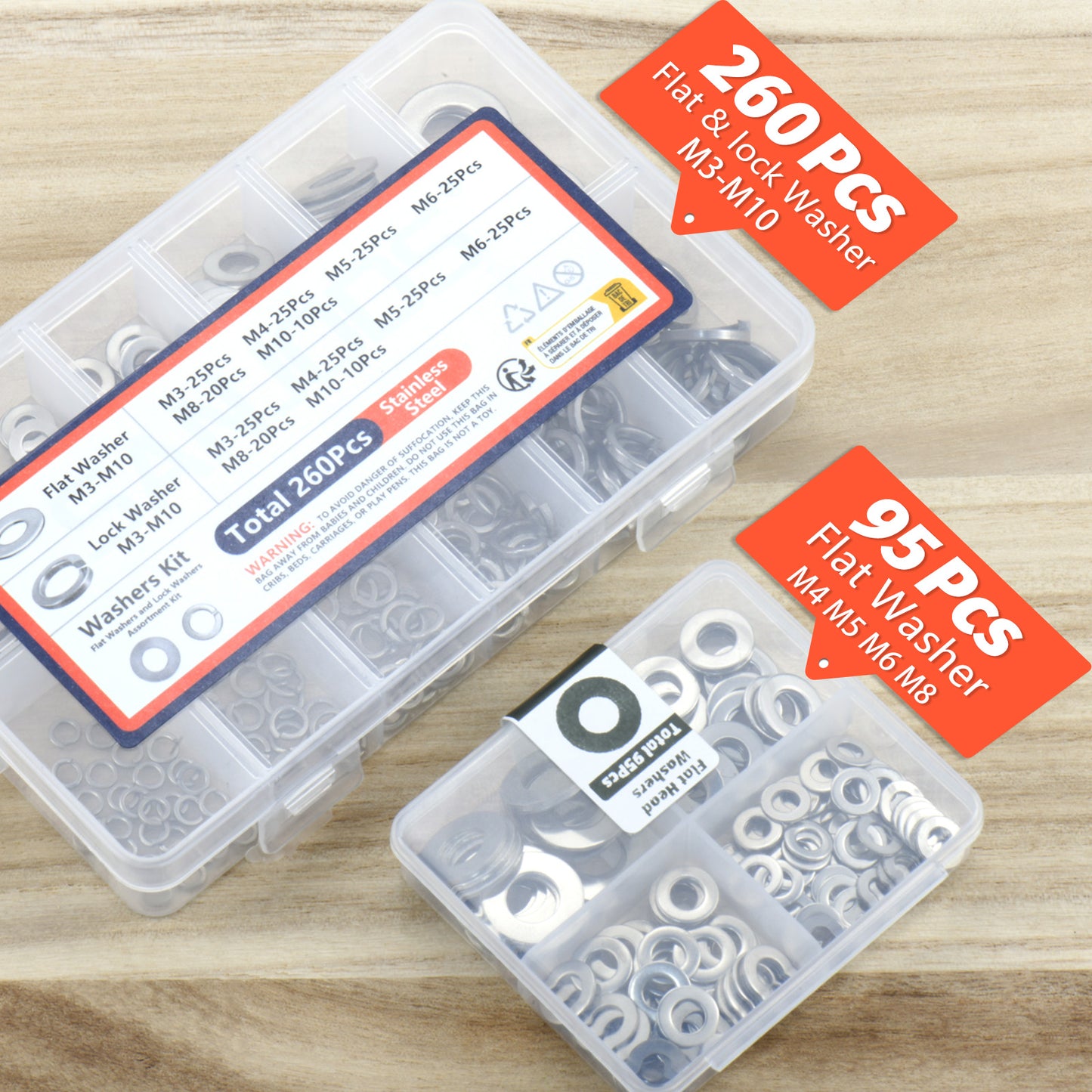 Premium Washer KitStainless Steel Lock  Flat Washers M3M10All Purpose Hardware Set For Metalworking 1