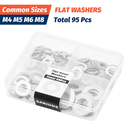 Premium Washer KitStainless Steel Lock  Flat Washers M3M10All Purpose Hardware Set For Metalworking 7