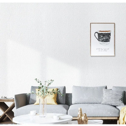 Linen 3D Foam SelfAdhesive PVC Wallpaper Thickened Waterproof Solid Color Wall Stickers For Home Re 2
