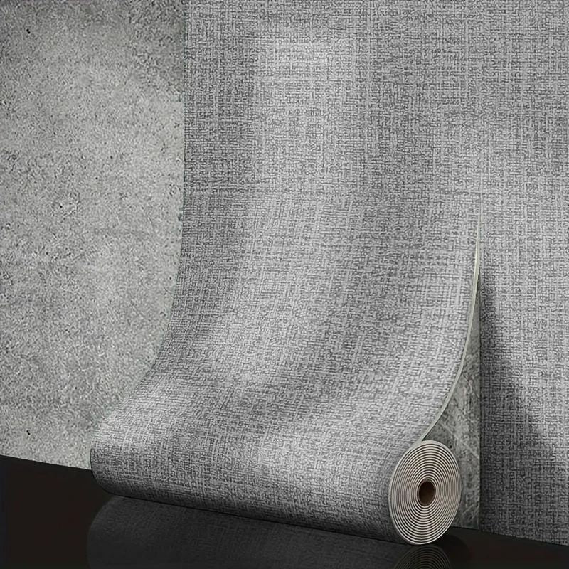 Linen 3D Foam SelfAdhesive PVC Wallpaper Thickened Waterproof Solid Color Wall Stickers For Home Re 6