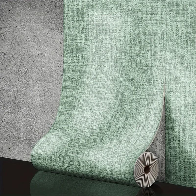 Linen 3D Foam SelfAdhesive PVC Wallpaper Thickened Waterproof Solid Color Wall Stickers For Home Re 8