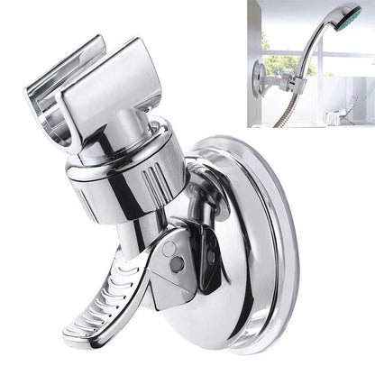 Adjustable Shower Head Holder – Strong Vacuum Suction Cup Wall Mount Bracket for Handheld Showers Bathroom Accessory