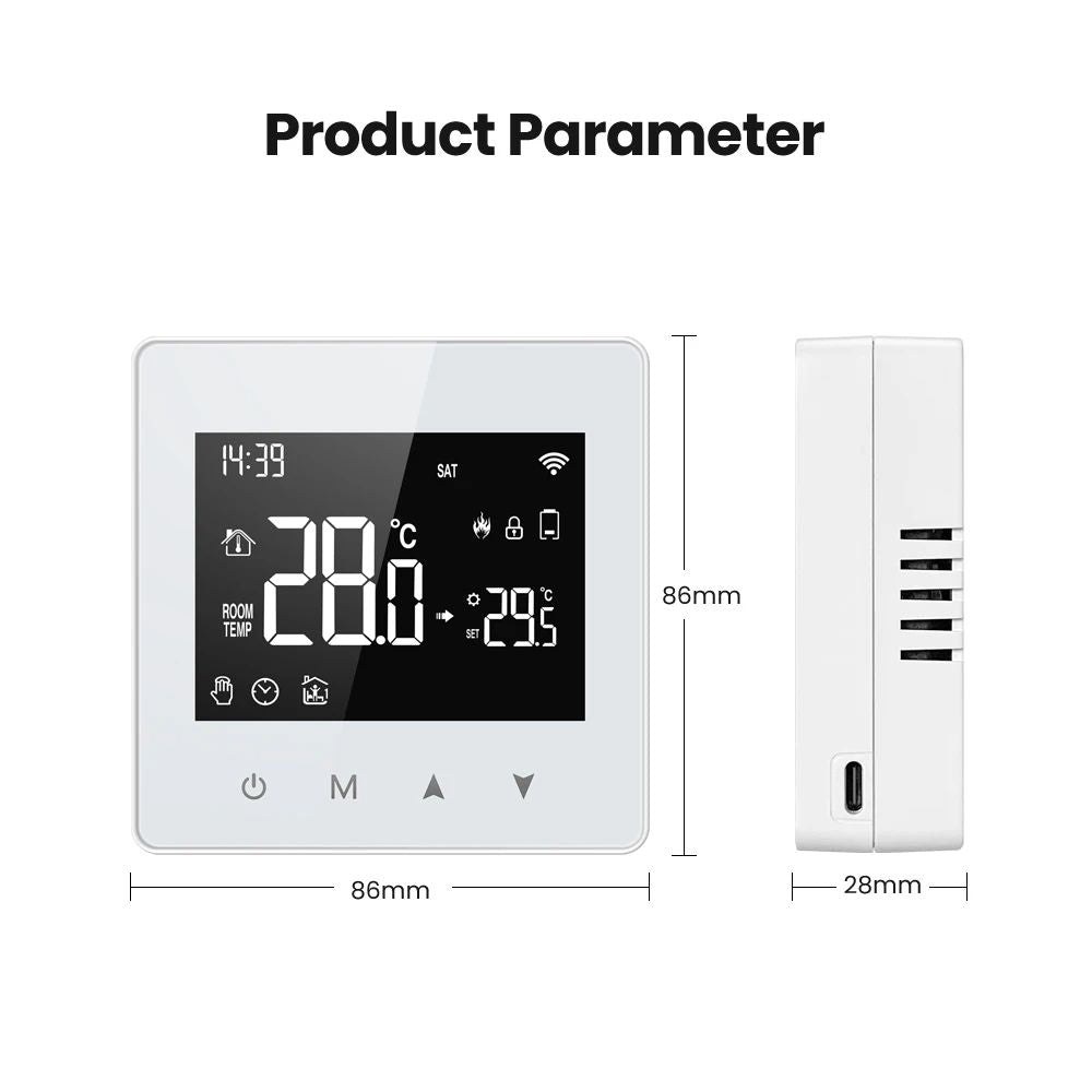 AVATTO Tuya WiFi Smart Thermostat BatteryPowered Temperature Controller For WaterGas Boilers 6