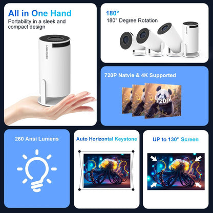 Magcubic HY300 Pro 4K Smart Projector  Portable Home Theater With Android 11 Dual WiFi 6 And Blueto 6