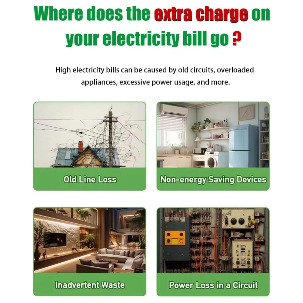 Electricity Saving Box Intelligent Power Factor Saving Device For Smart Power Saver  Cost Reduction 3