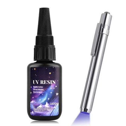 UV Bonding  Welding Glue Kit Super Bonding UV Glue With UV Light Pen QuickDrying Adhesive For Glass 7