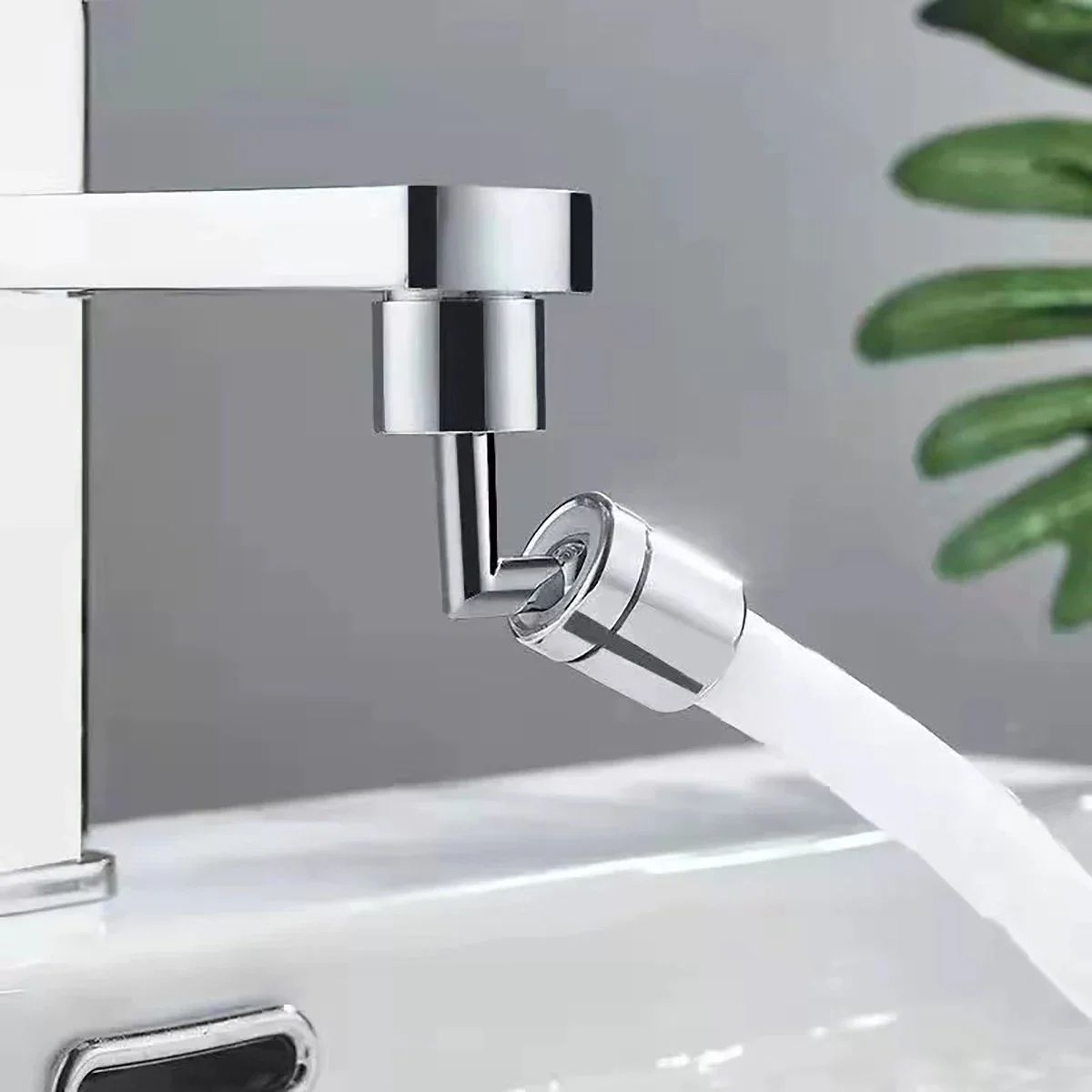 Universal Rotating Faucet Extender Adapter SplashProof Single Mode Bubbler Nozzle For Kitchen  Bath 5