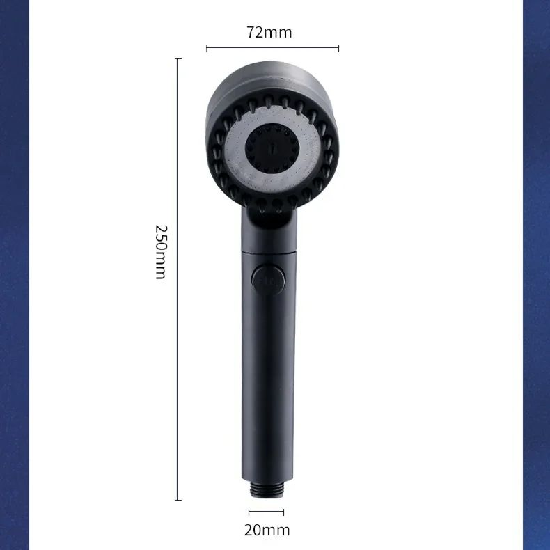 High Pressurized Filter Shower Head Adjustable Spray With Massage Brush Rain Faucet Water Saving Ba